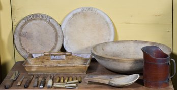 Antique Woodenware Kitchen Accessories (CTF10)