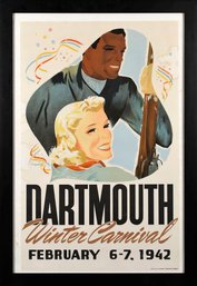Vintage Dom Lupo 1942 Dartmouth Carnival Poster (CTF10)