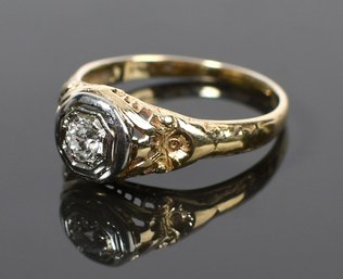 Vintage 14k Gold Engagement Ring (CTF10)