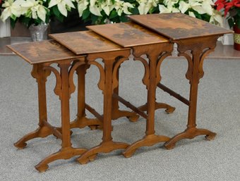 Antique Emile Galle French Nesting Tables (CTF20)