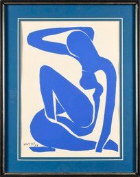 Vintage Henri Matisse Serigraph, Blue Nude (CTF10)