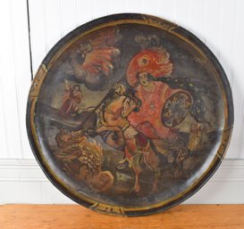 Early 19th C. Tole Decorated Tray (CTF10)