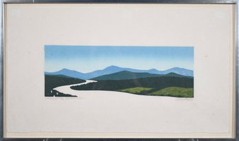 Sabra Field Woodblock Print, Valley Of The White River (CTF10)