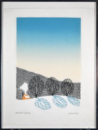 Sabra Field Woodblock Print, Mountain Spring (CTF10)