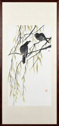 Contemporary Signed Asian Watercolor On Paper (CTF10)