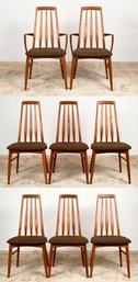 Set Of Eight Danish Teak Koefoeds Hornslet Chairs (CTF40)