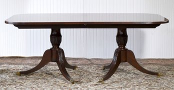 Vintage Mahogany Double Pedestal Dining Table (CTF40)