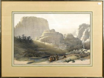 Antique David Roberts Colored Lithograph, 1 Of 4 (CTF20)