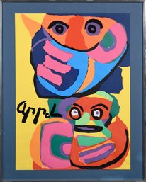 Ca. 1960's Karel Appel Silkscreen, Faces (CTF10)