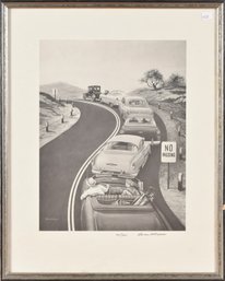 Stevan Dohanos Print, Cars On Road (CTF10)