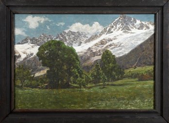 20th C. Oil, Alpine Landscape (CTF10)