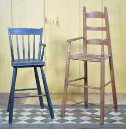 Two Antique Child High Chairs (CTF20)