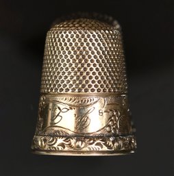 Antique 12k Yellow Gold Thimble (CTF10)