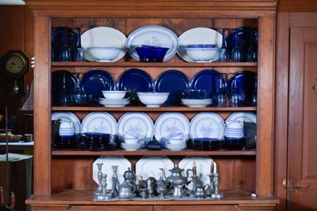 Cobalt Glass And Blue And White China (CTF40)