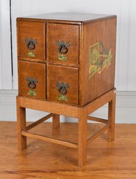 Antique Library Card Catalogue On Stand (CTF20)