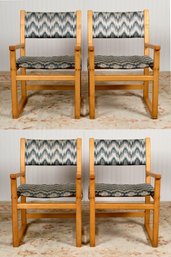 Vintage Pompanoosuc Mills Maple Arm Chairs, 4 (CTF30)