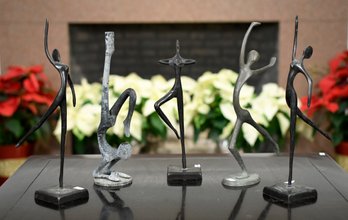 Bodrul Khalique Metal Abstract Dancing Figures And Others, 5pcs.  (CTF10)