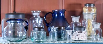 20th C. Country Apothocary Jars & Glassware, 14pcs (CTF20)