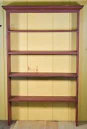 Red Painted Country Shelving Unit (CTF20)