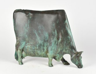 20th C. Bronze Cow (CTF10)