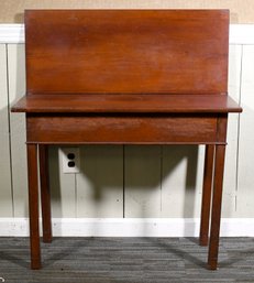 19th C. Chippendale Cherry Card Table (CTF10)