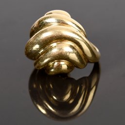 18k Yellow Gold Chunky Statement Ring (CTF10)