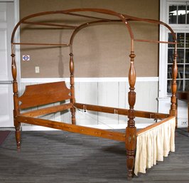 19th C. Federal Maple Canopy Bed (CTF50)