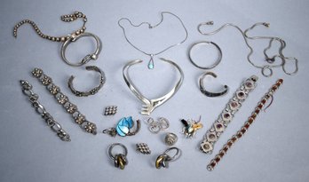 Vintage Sterling Jewelry, 21pcs.  (CTF10)