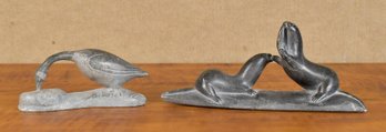 Two Vintage Inuit Carved Sculptures (CTF10)