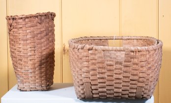 Two Vintage Splint Baskets (CTF20)