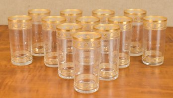 Vintage Saint Louis Crystal Water Glasses, Set Of 12 (CTF20)