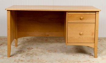 Pompanoosuc Mills Maple Two Drawer Desk, 3 Of 3 (CTF20)