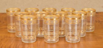 Vintage Saint Louis Crystal Small Water Glasses, Set Of 12 (CTF20)