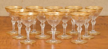 Vintage Saint Louis Crystal Small Wines, Set Of 12 (CTF20)