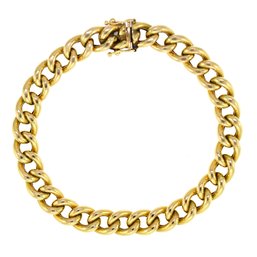 14k Yellow Gold Curb Style Bracelet (CTF10)