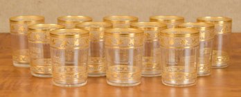 Vintage St. Louis Crystal Tumblers, Set Of 12  (CTF20)