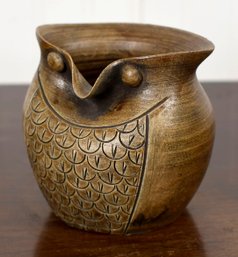 Vintage Japanese Ceramic Owl Vessel (CTF10)