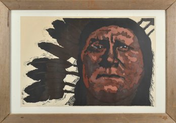 Penelope Bennett Serigraph, Native American (CTF20)