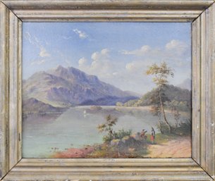 Early 20th C. Oil, Lake Landscape (CTF10)