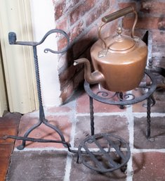 Antique Iron And Brass Hearth Related (CTF20)