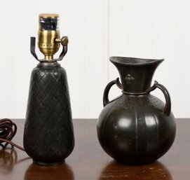 Ausi Denmark Metal Vase And Lamp (CTF10)