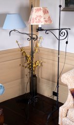 Two Vintage Iron Floor Lamps (CTF20)