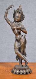 Antique Brass Maya Devi Sculpture (CTF20)