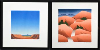 Two Sabra Field Prints, Red Dirt Falls And Homage To Okeefe (CTF10)
