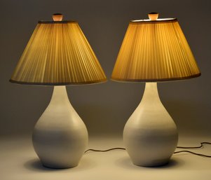 Pr. Vintage Marshall Studio Ceramic Lamps (CTF20)
