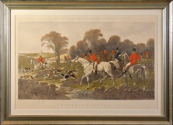 Vintage English Fox Hunting Engraving, Breaking Cover (CTF20)