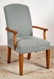 Ethan Allen Maple Upholstered Arm Chair (CTF10)