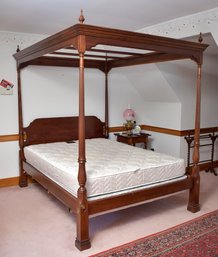 Vintage Queen Size Mahogany Tester Bed (CTF50)
