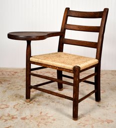 Antique Oak Writing Arm Chair (CTF10)