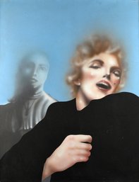 Large Sideolthan Acrylic On Canvas, Marylin Monroe 1972 (CTF20)